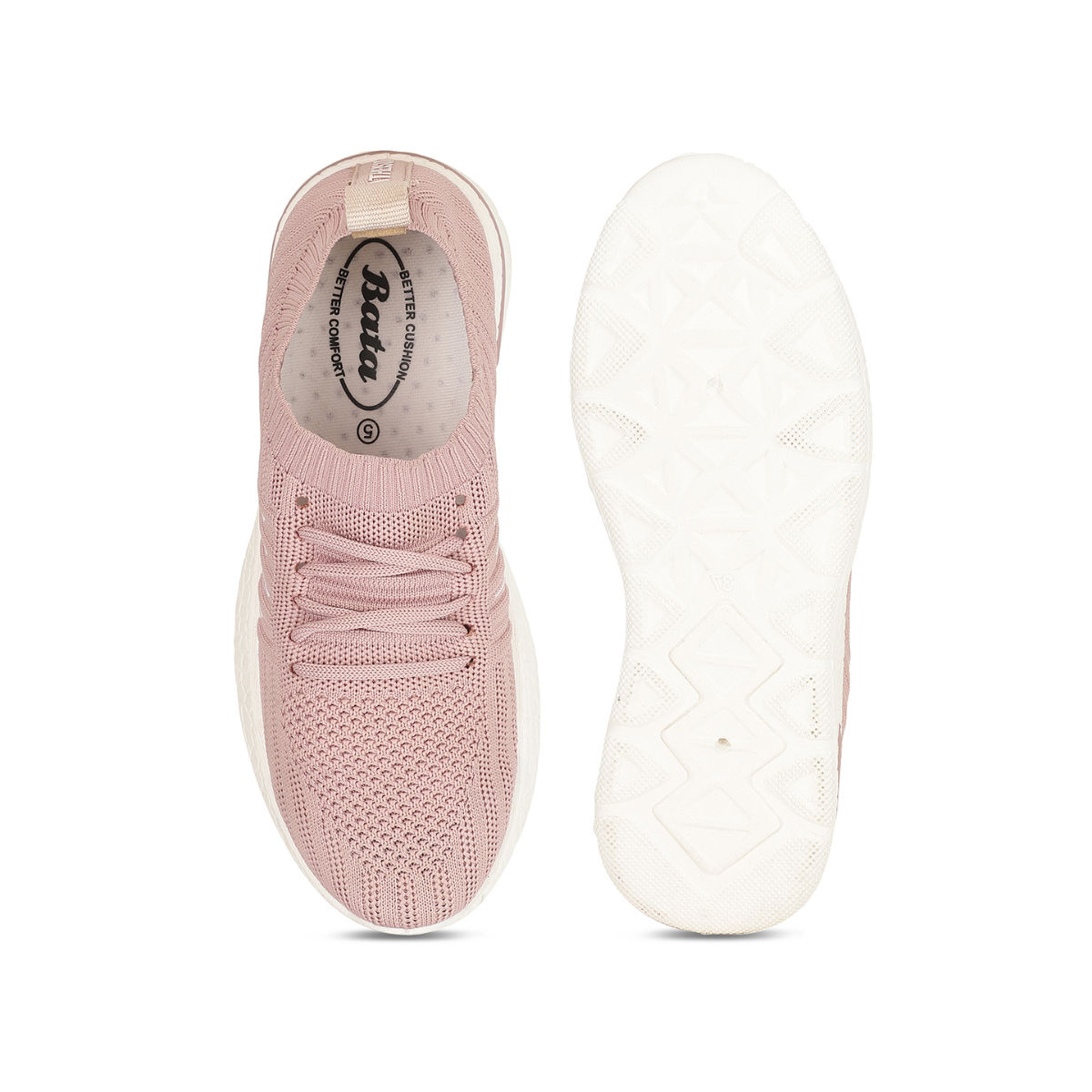 Bata pink hot sale casual shoes