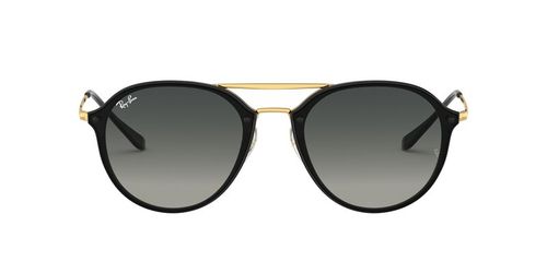 Ray-Ban 0RB4292N Grey Gradient Blaze Round Sunglasses (61 mm)