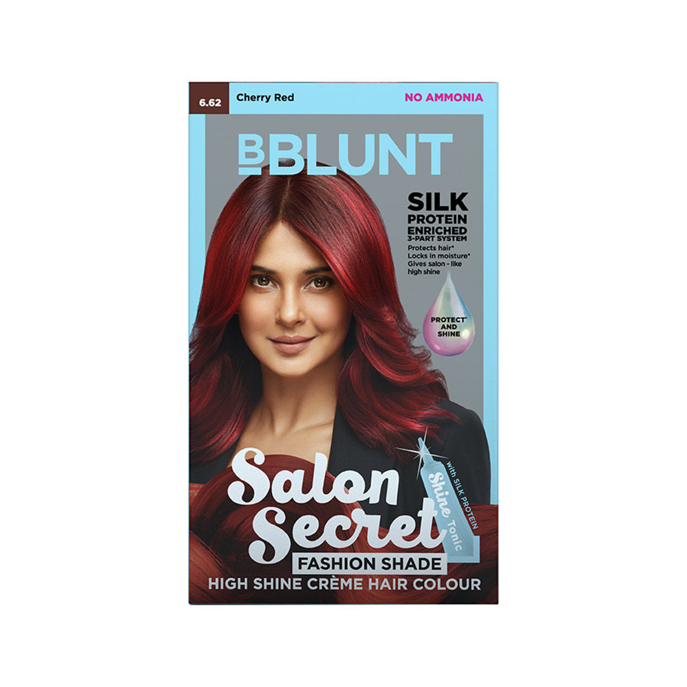 BBLUNT Salon Secret Cherry Red Hair Colour . No Ammonia, Contains Shine  Tonic: Buy BBLUNT Salon Secret Cherry Red Hair Colour . No Ammonia,  Contains Shine Tonic Online at Best Price in