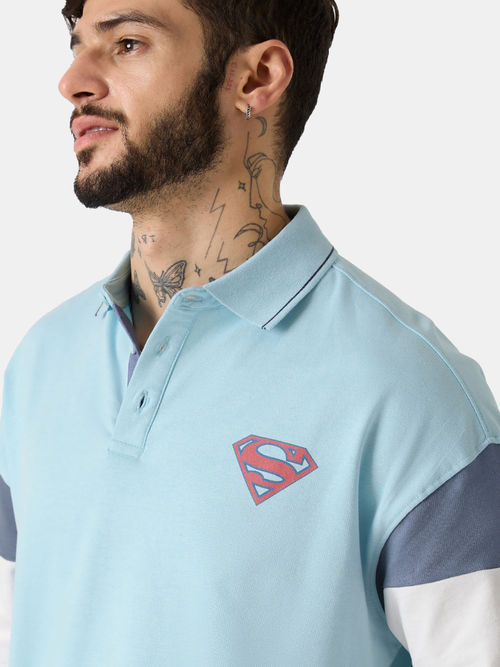 superman polo t shirt
