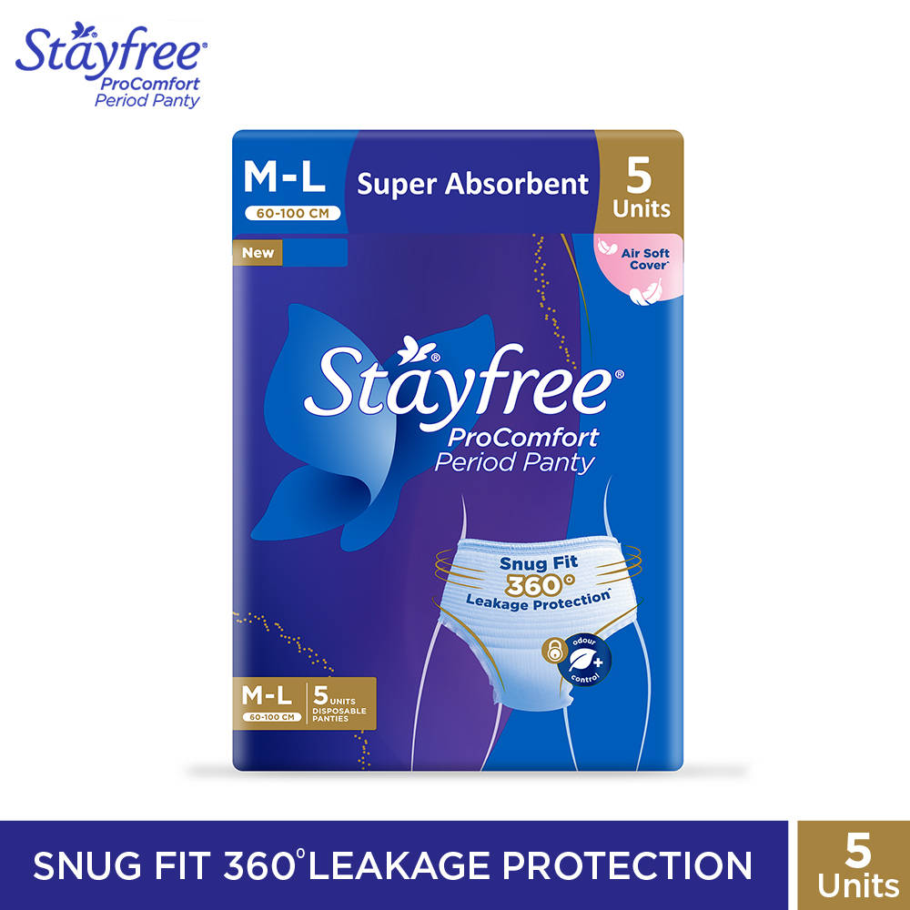 Stayfree Procomfort Period Panty M - L - Pack Of 5