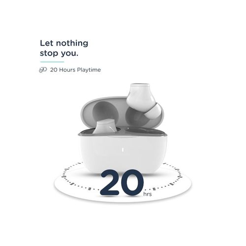 Buy Pebble True Wireless Nano Pods with ENC -White Online