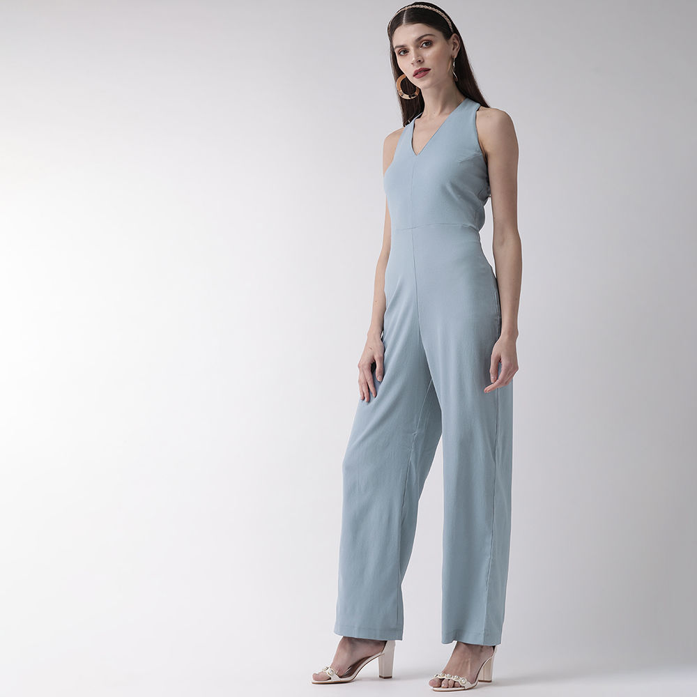 blue all in one jumpsuit