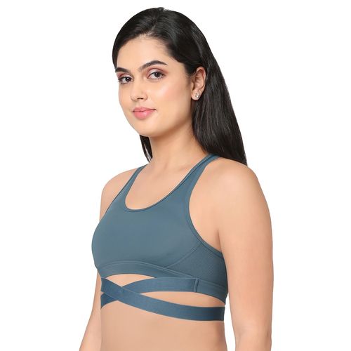 Wacoal Sports Lover Non-padded Wired Full Coverage Sports Bra Grey
