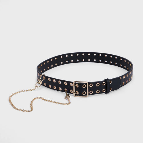 Buy Pipa Bella by Nykaa Fashion Black Rivet Studded Chain Harness