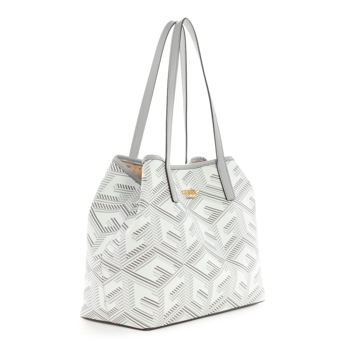 Guess white sales tote bags