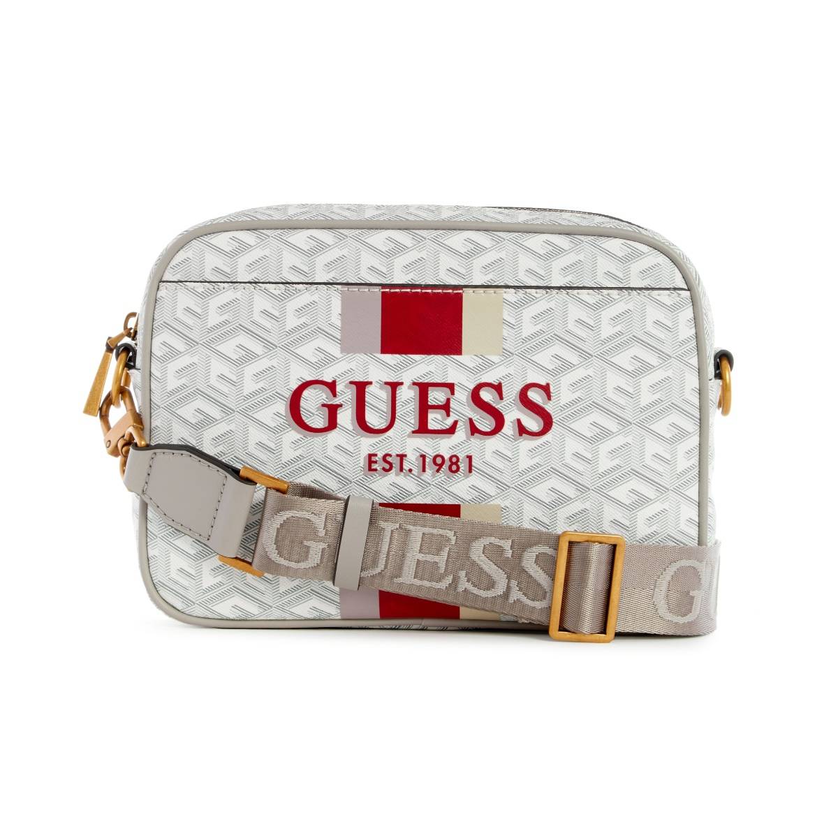 Guess Beige Vikky Camera Sling Bag