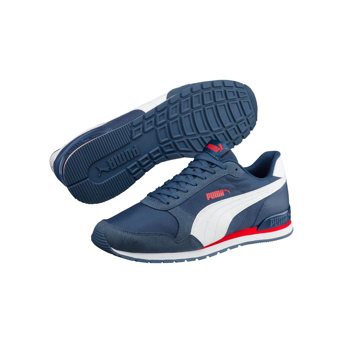Buy Puma Unisex Adult St Runner V2 Sneakers White-Carrot-Star Sapphire  Running Shoe-10 Kids UK (365277) at Amazon.in
