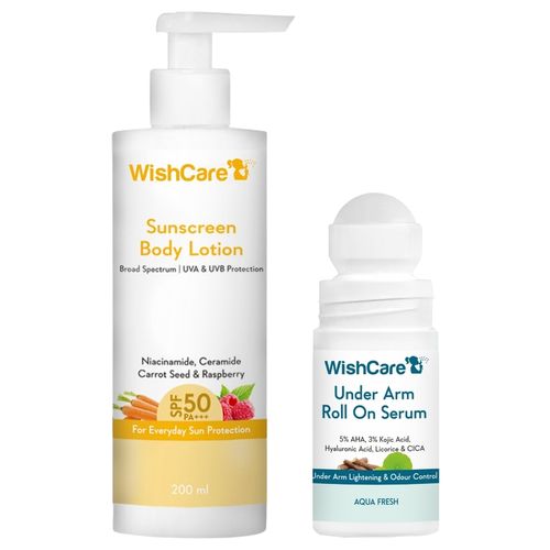 Buy Wishcare Sunscreen Body Lotion SPF 50 Aqua Fresh Under Arm
