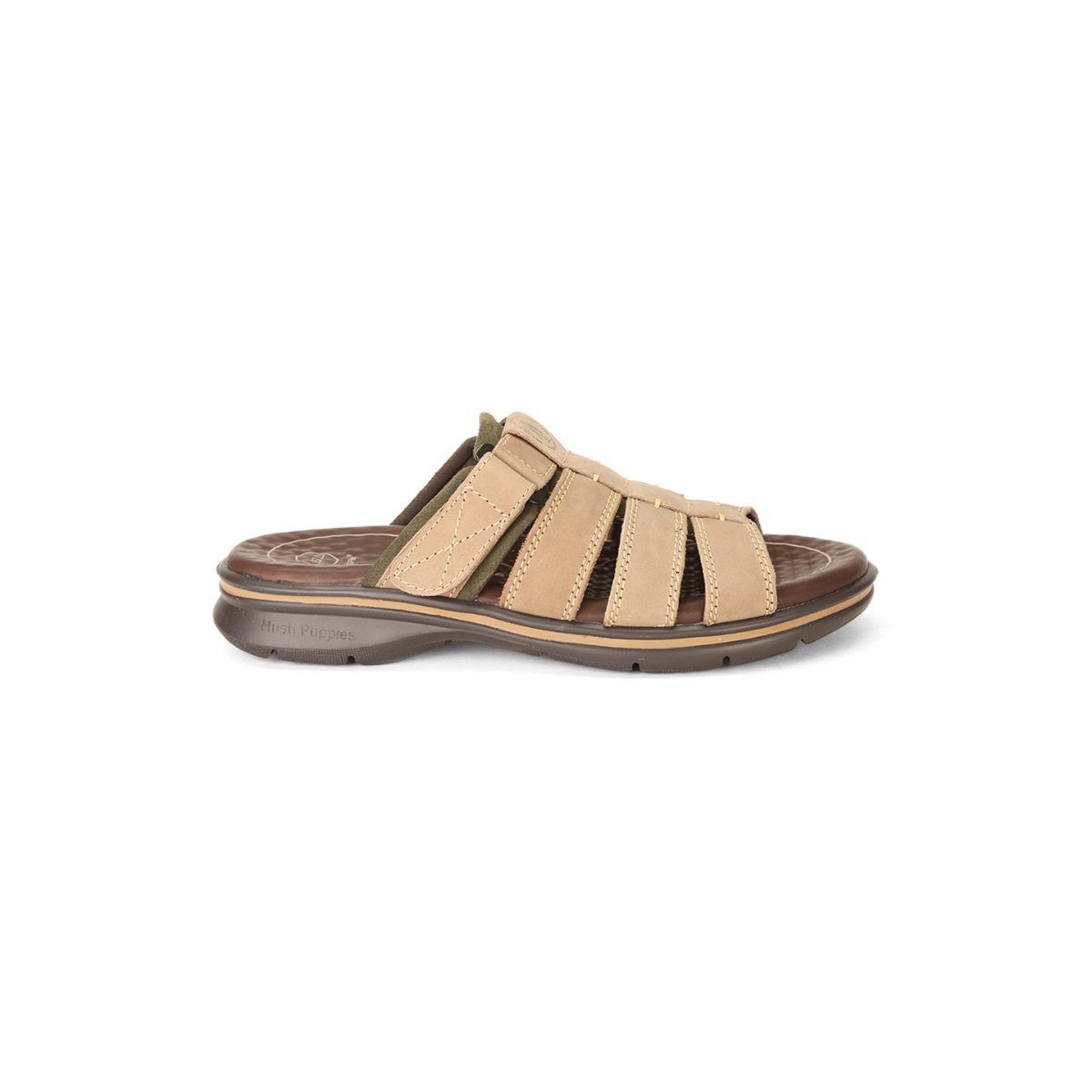 Buy Hush Puppies Solid Tan Sandals Online