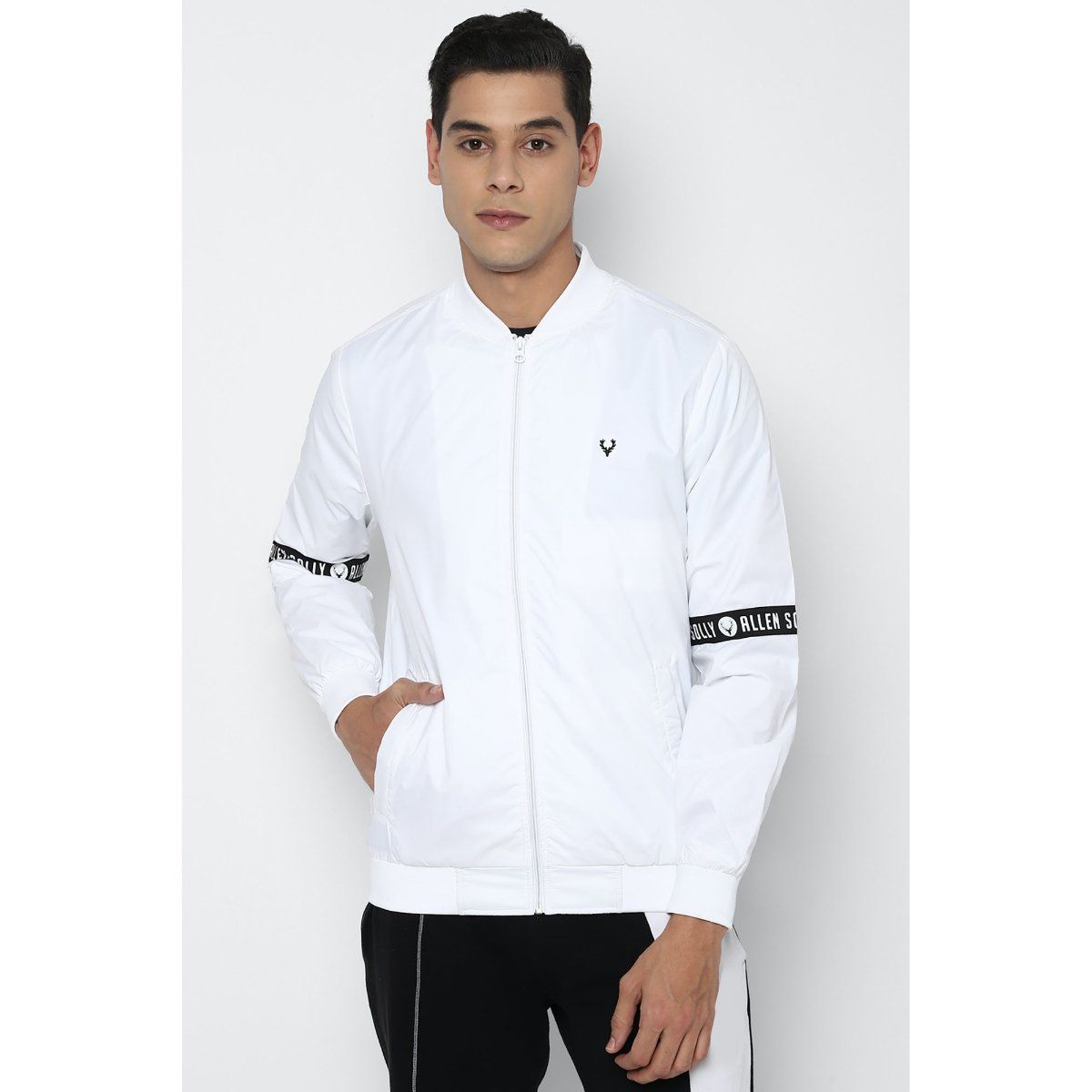 Allen solly white on sale jacket