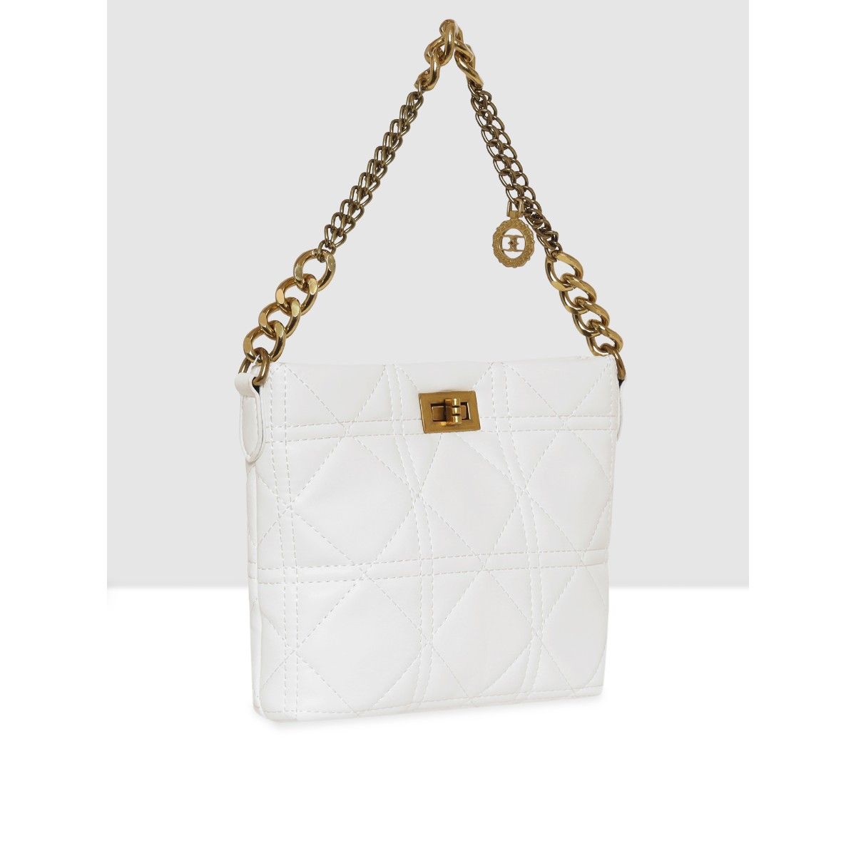 Buy ESBEDA White Colour Chain Handle Sling Bag for Women Online