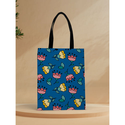 Crazy Corner Flowers Design Tote Bag for Women & Girls (16x14 Inches) (Multi-Color) At Nykaa, Best Beauty Products Online