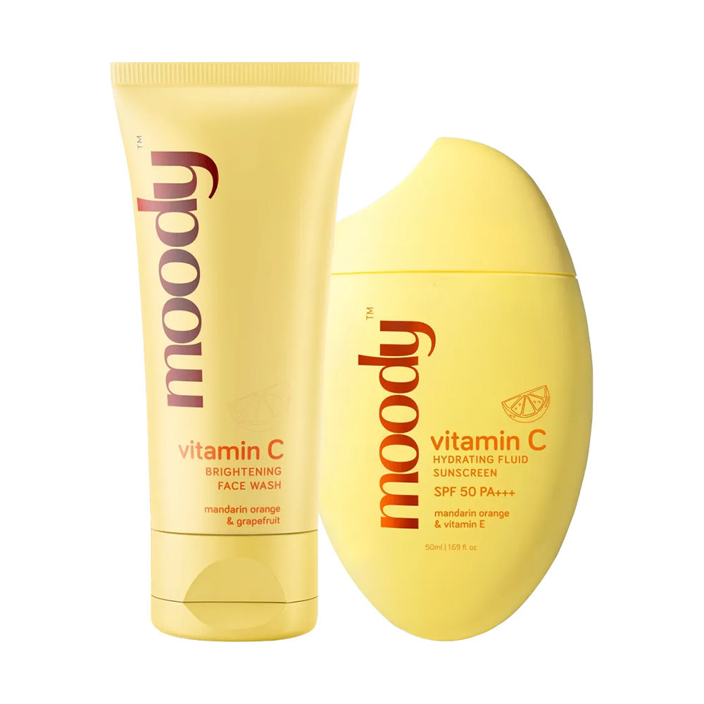 Moody Cleanse & Protect Duo Vitamin C Face Wash + Mineral Fluid