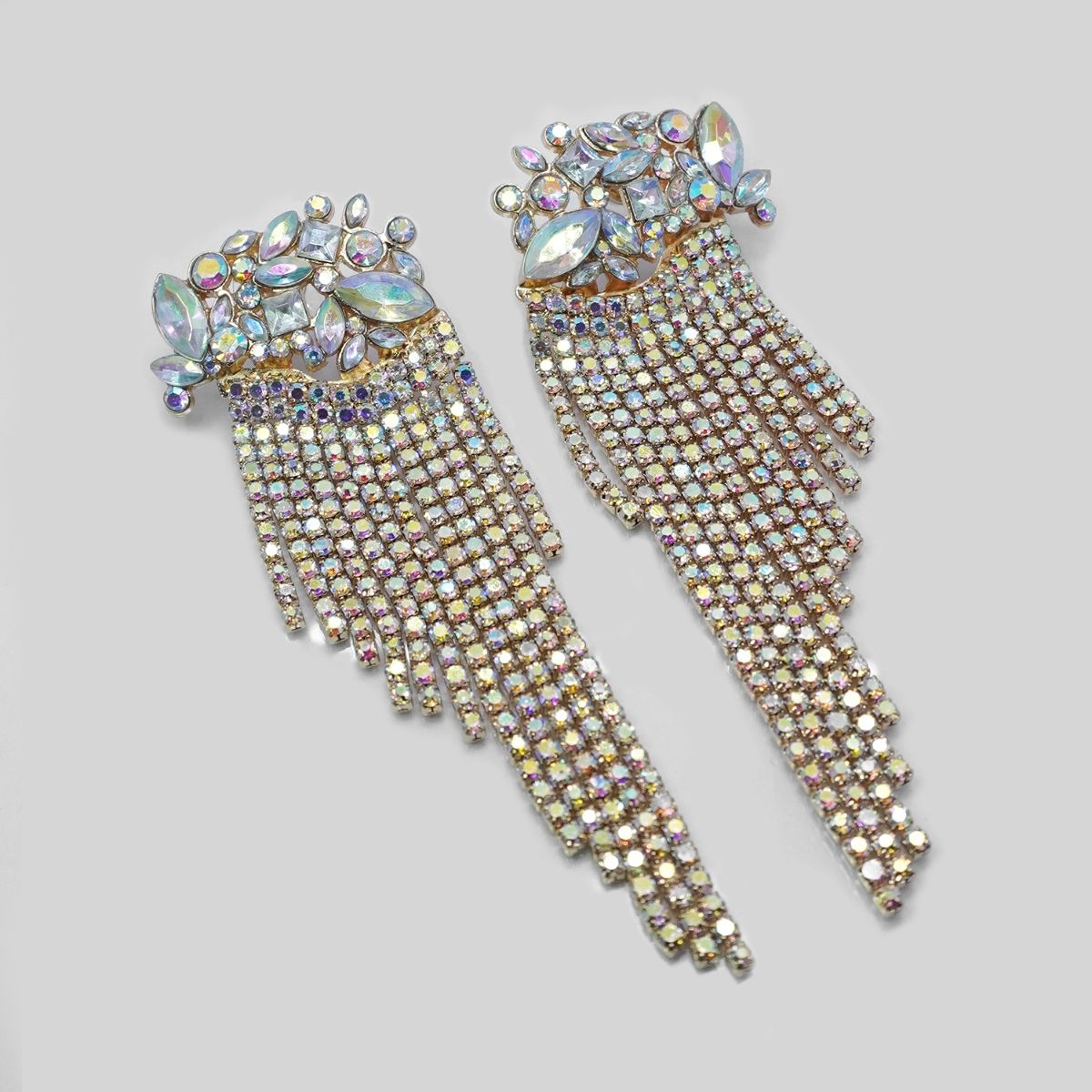 Buy Niscka Gold Plated Magnificent American Diamond Cz Studded Dangler Earrings Online