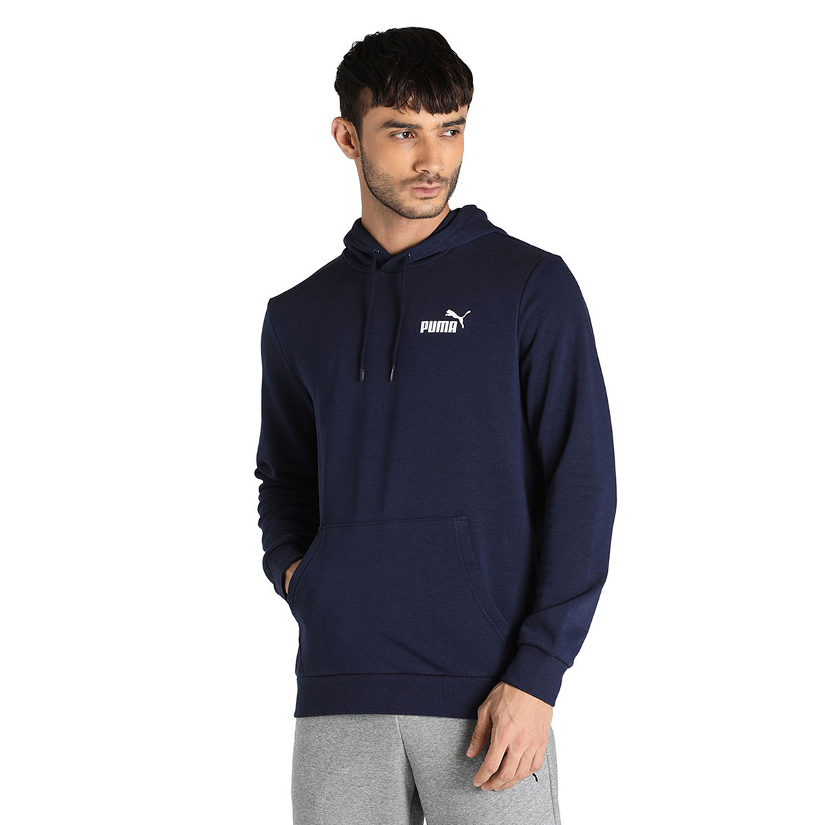 mens navy puma hoodie