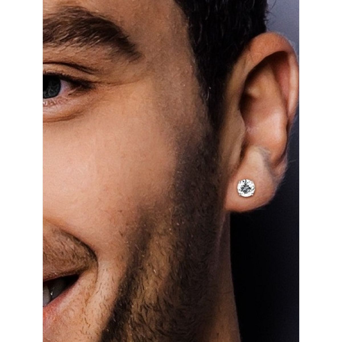 Aggregate 75+ diamond earrings for men