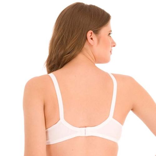 Bodycare Women Seamed Non Padded Full Coverage Bra B Cup-6592 - Pack Of 3 -  White