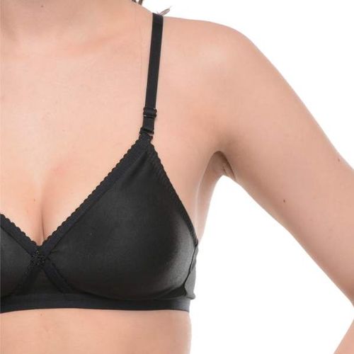 Buy Bodycare Full Coverage T-Shirt Bra Black-Dark Purple-Maroon 3Pcs Combo  Online