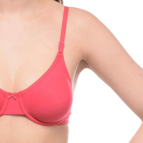 Buy Bodycare Full Coverage T-Shirt Bra Green-Maroon-Purple-Red 4Pcs Combo  Online