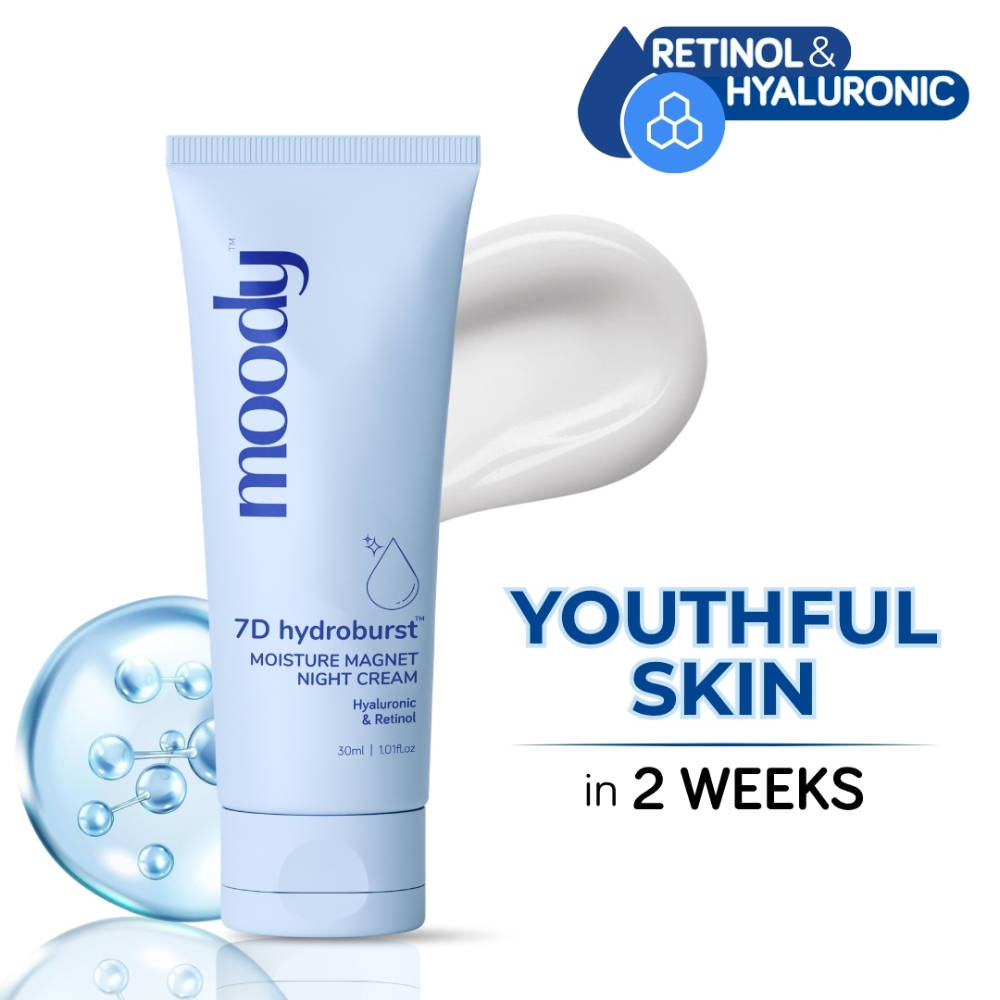 Moody 7D Hydro Burst Moisture Magnet Night Cream with Hyaluronic Acid & Retinol