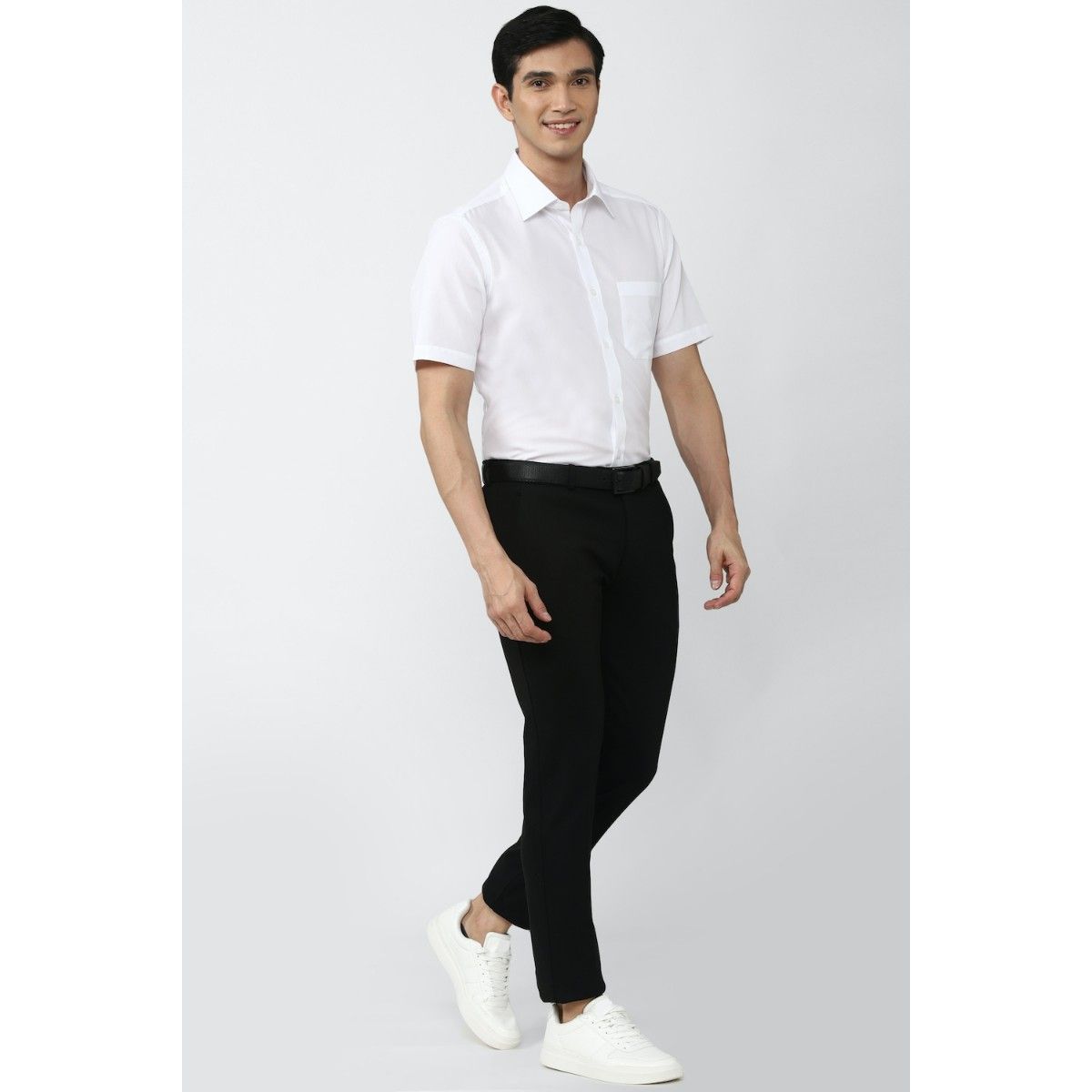 Buy Peter England Mens Slim Fit Navy Check Casual Trousers Online - Lulu  Hypermarket India