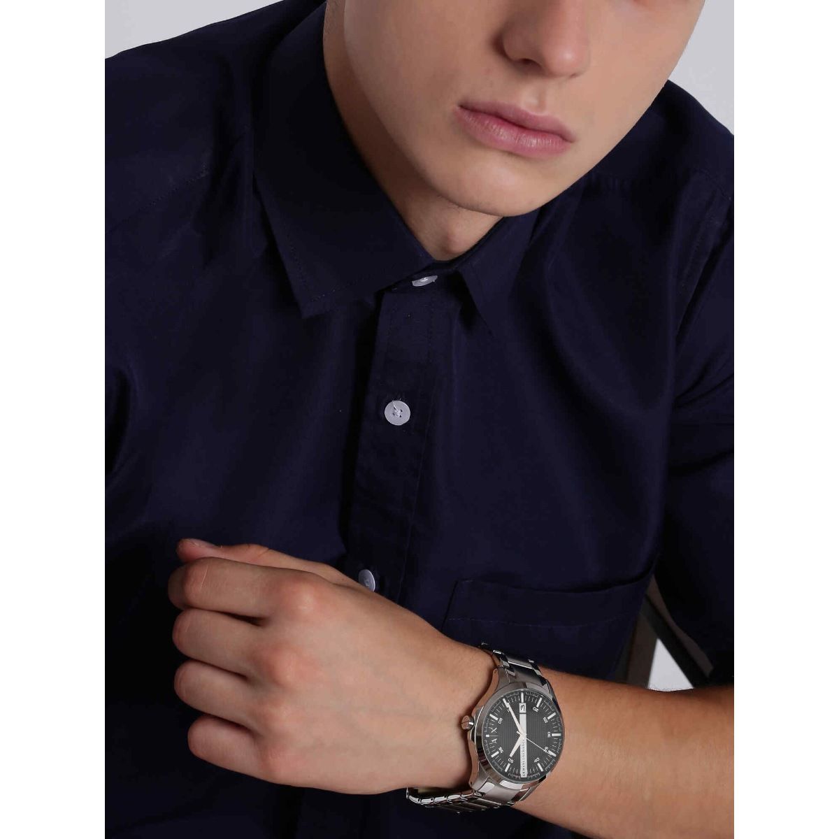 Armani Exchange Textured Black Dial Men's Wrist Watch - 7-Star Watches ::  Buy Original Watches Online in Pakistan