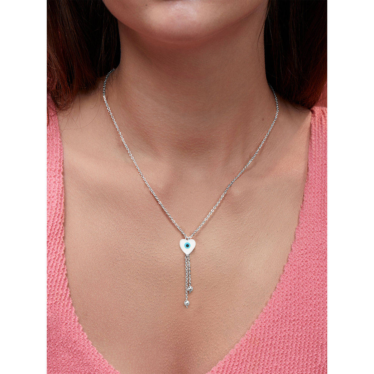MINUTIAE Silver-Plated Pendant Necklace with Chain - Silver