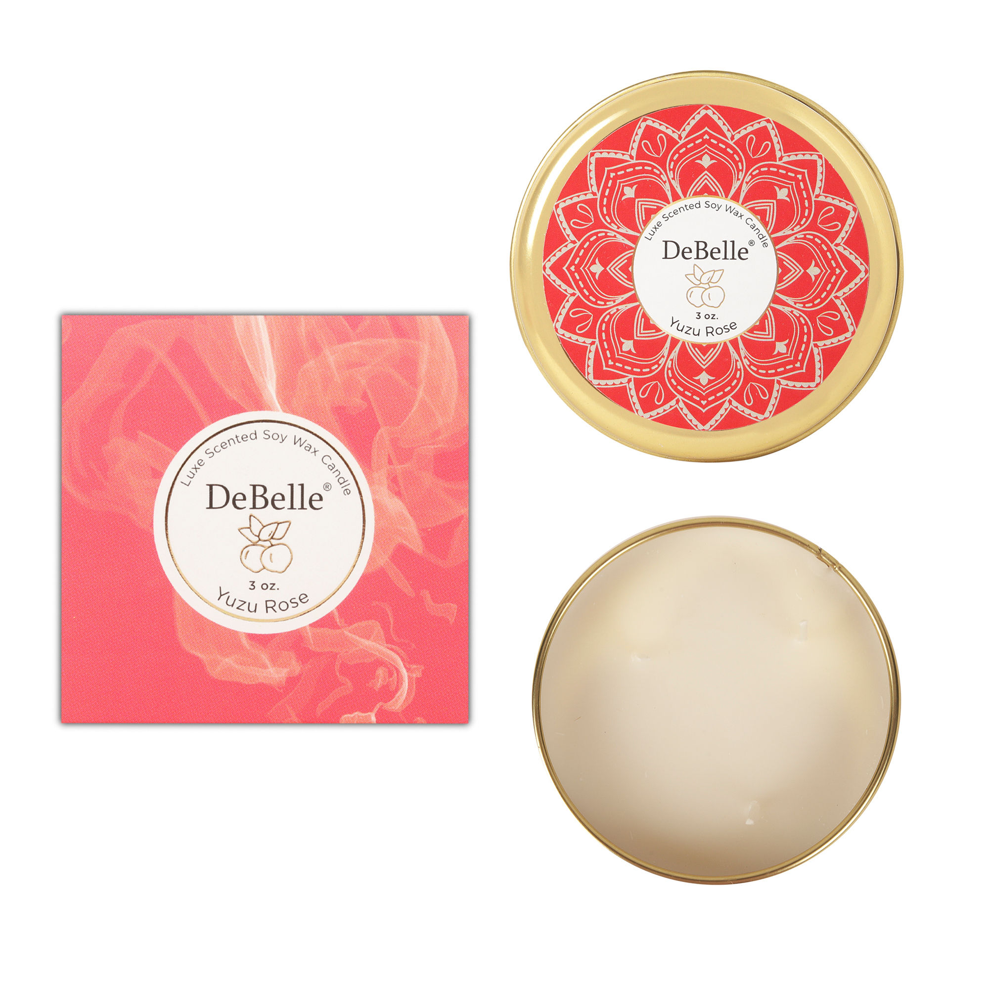 DeBelle Scented Soy Wax Candle Yuzu Rose Buy DeBelle Scented Soy Wax