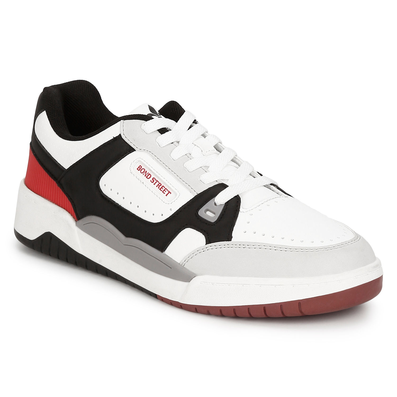 Buy Bond Street By Red Tape Men Black & Off White Colourblocked Sneakers -  Casual Shoes for Men 16581270 | Myntra