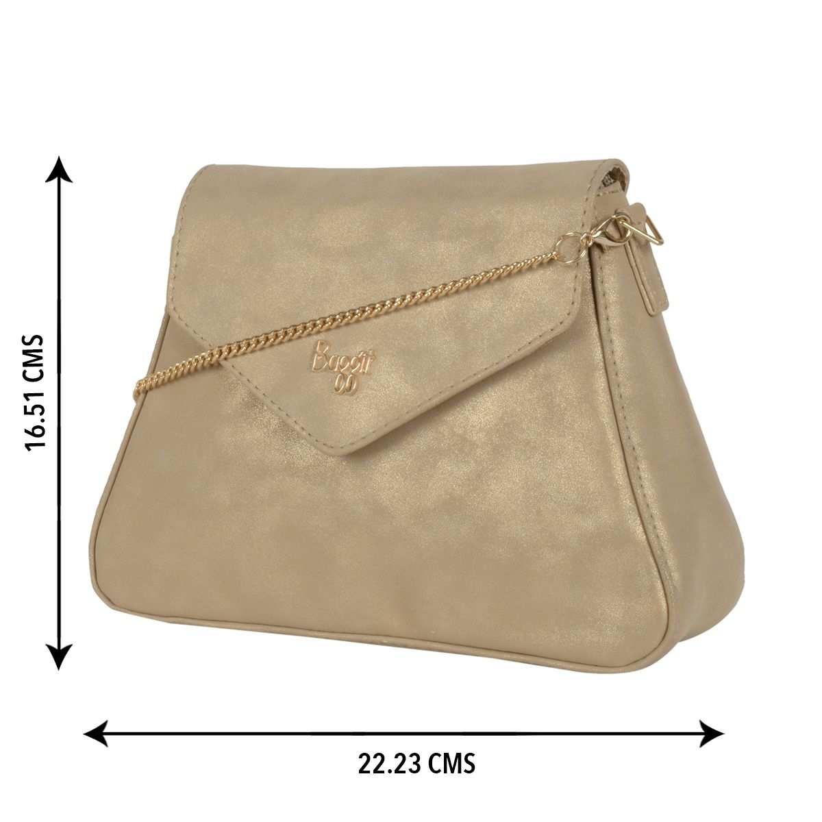 Buy Baggit Jessica XXS Gold Sling Bag Online