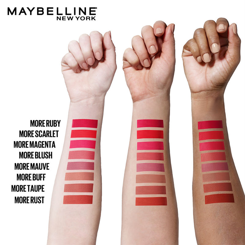 maybelline more buff swatch