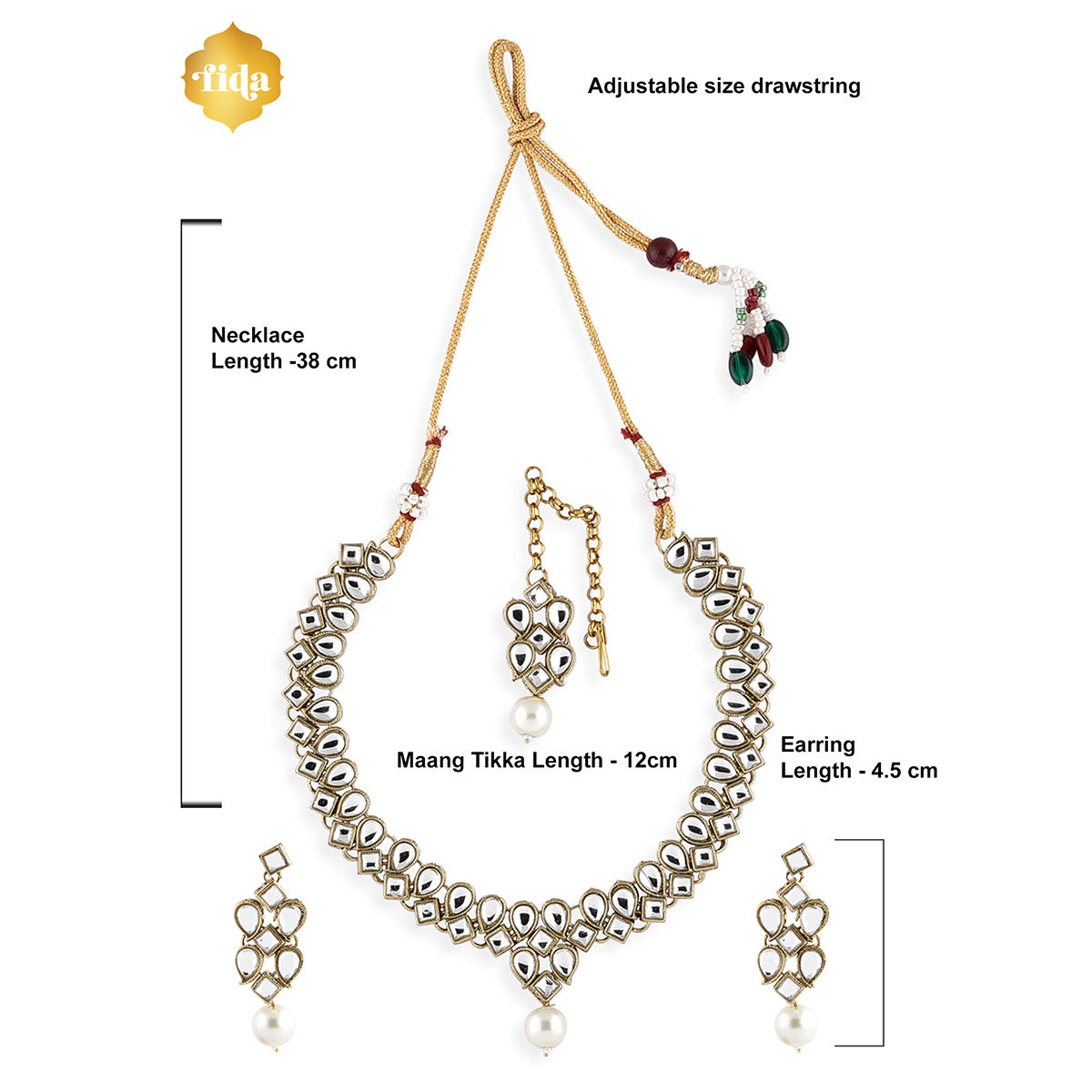 Sukkhi peacock gold hot sale plated kundan necklace set