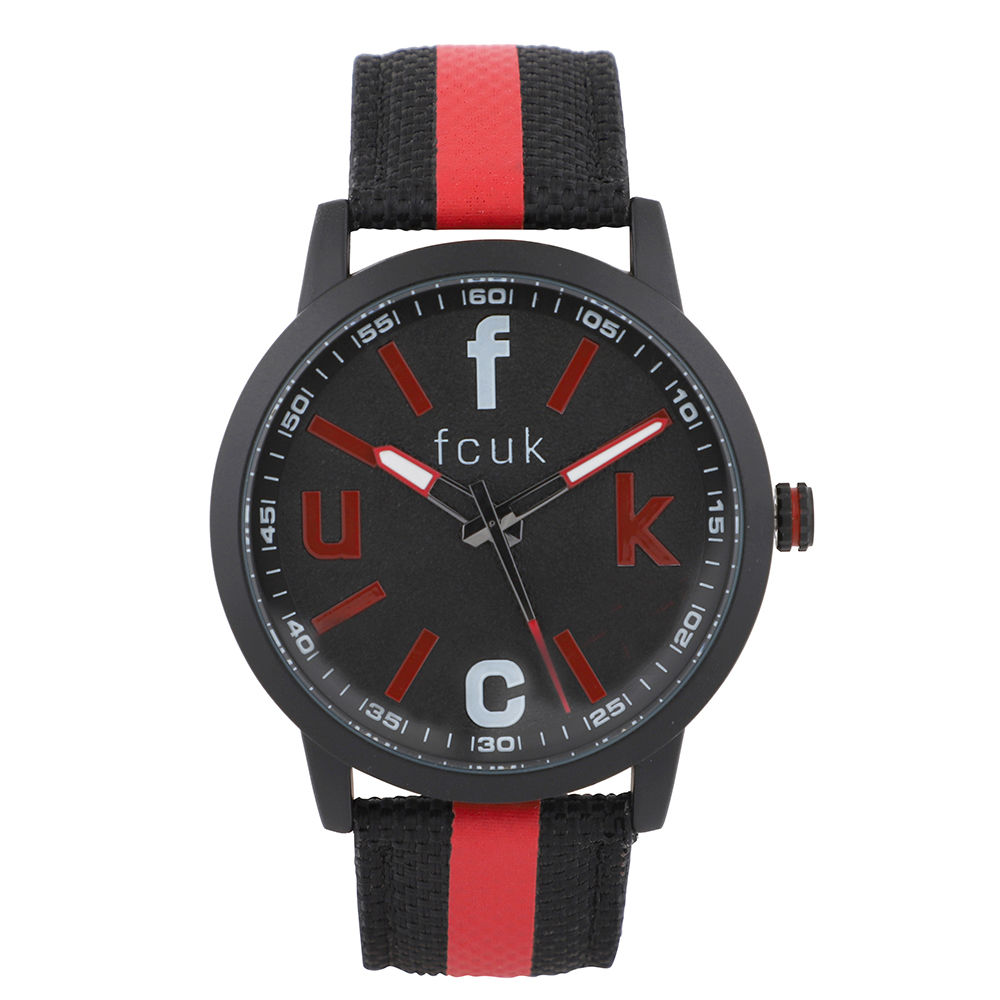 FCUK Black Dial Analog Watches For Men - FK0003B: Buy FCUK Black Dial ...