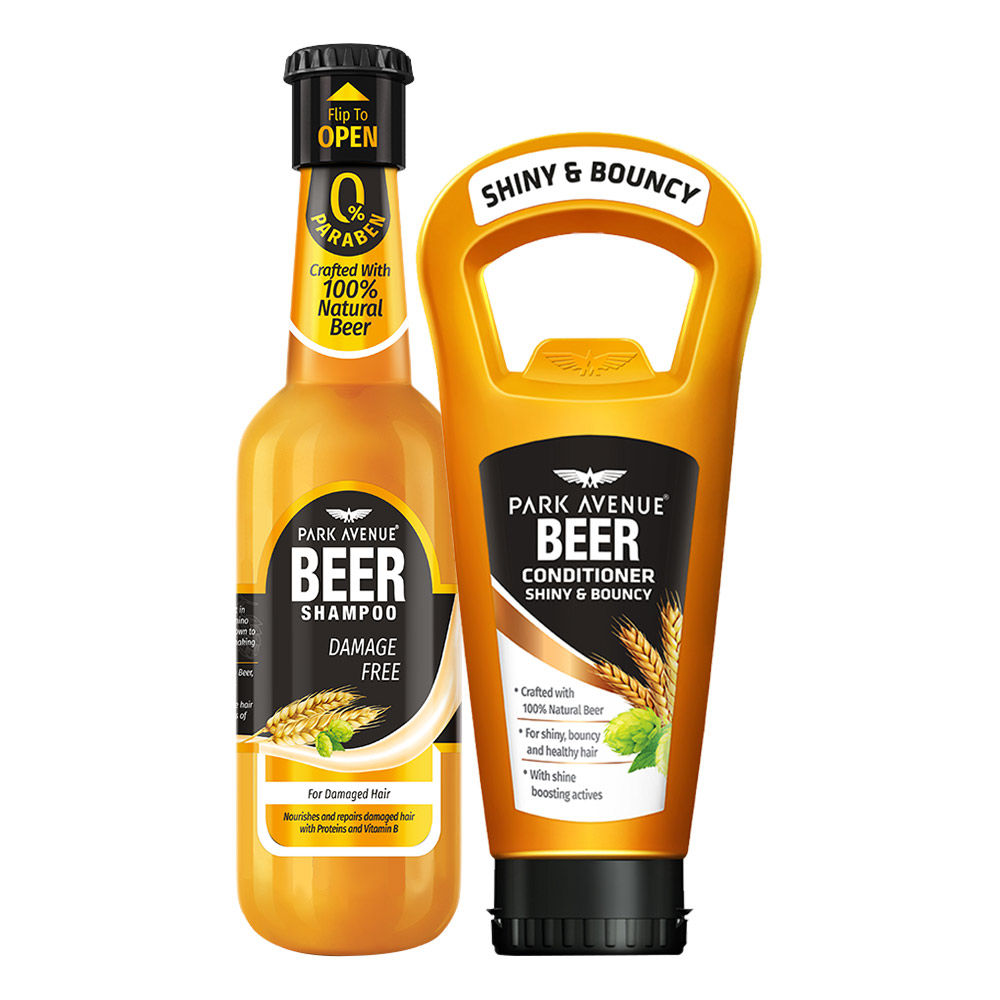 Park Avenue Damage Free Beer Shampoo Conditioner Shiny Bouncy Park Avenue Damage Free Beer Shampoo Conditioner Shiny Bouncy