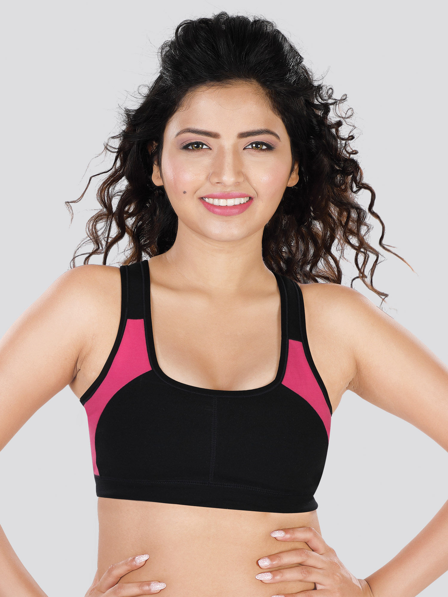 🅿️ Pink Black Razer Back Sports Bra, Women's Fashion, New Undergarments &  Loungewear on Carousell