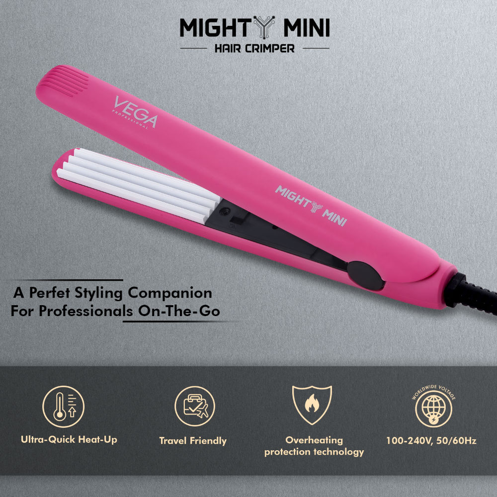 Buy VEGA Professional Mighty Mini Hair CrimperPink (VPVMS09) Online