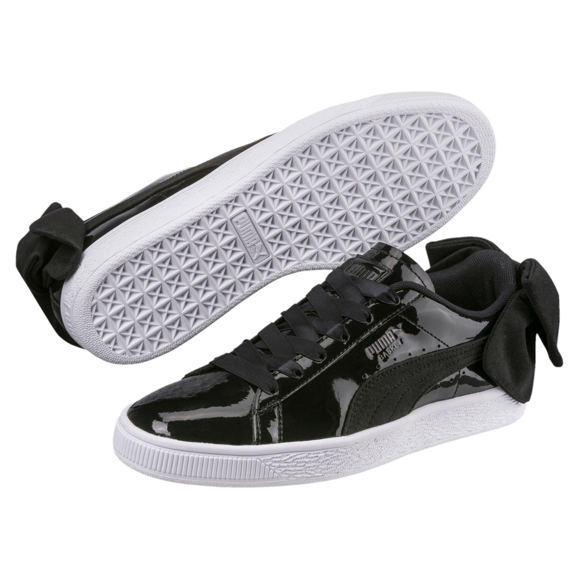 puma bow sneakers black