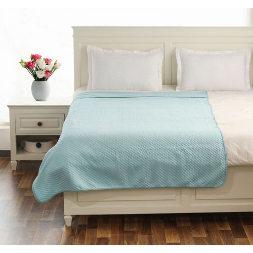 Buy PLUCHI Quardline Baby Blue Cotton Knitted Light weight Quilted