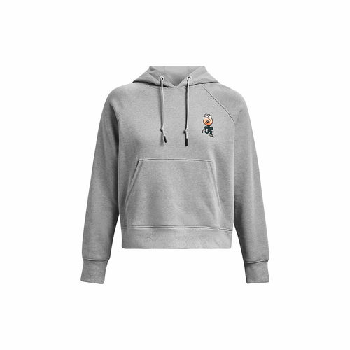 Under Armour Womens Grey Heavyweight Terry Hoodie (M)