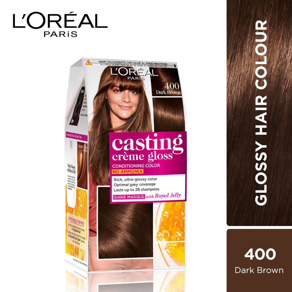 LOreal Paris Casting Creme Gloss Conditioning Hair Color - 400 Dark Brown