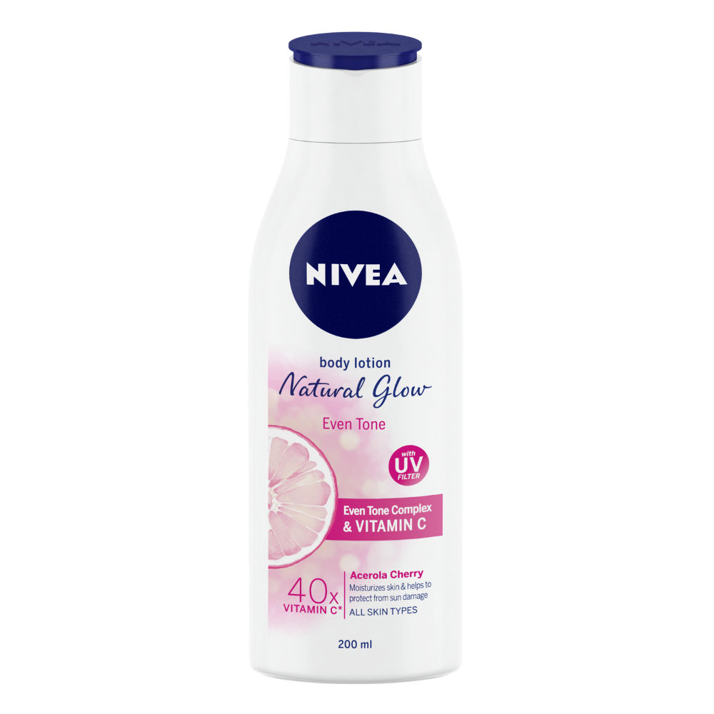 Nivea Body Lotion, Natural Glow, Even Tone, UV Protect & 40x Vitamin C
