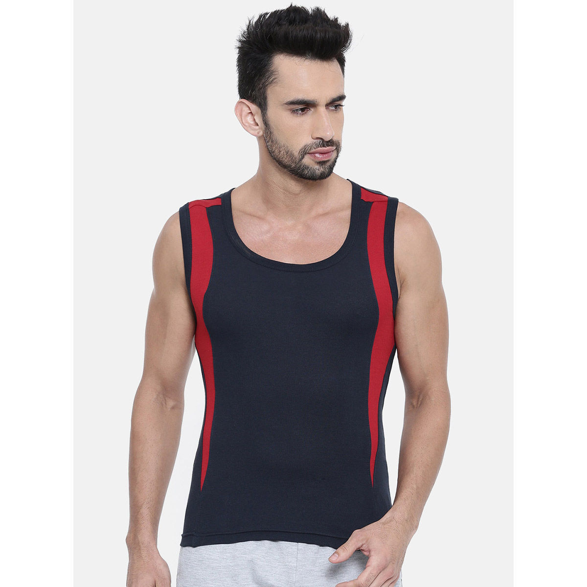 Buy Dixcy Scott Mens Trendy Fashion Vest Body Fit Solid Innerwear (pack ...