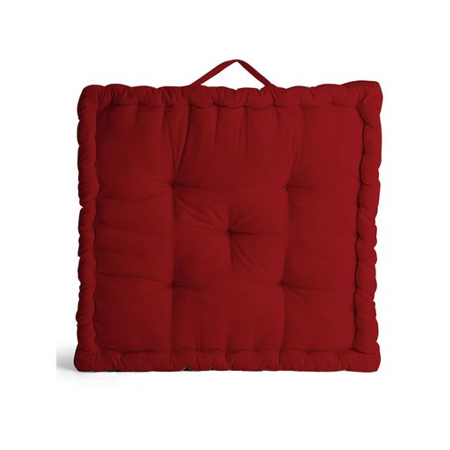 Buy Encasa Homes Square Floor Cushions 40 X 40 X Cm Deep Red Online