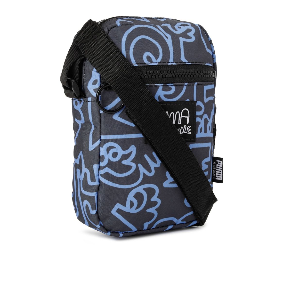 Buy Puma MR DOODLE Portable Unisex Black Shoulder Bag Online