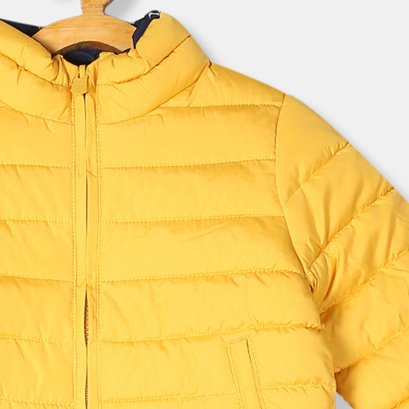 gap yellow puffer jacket