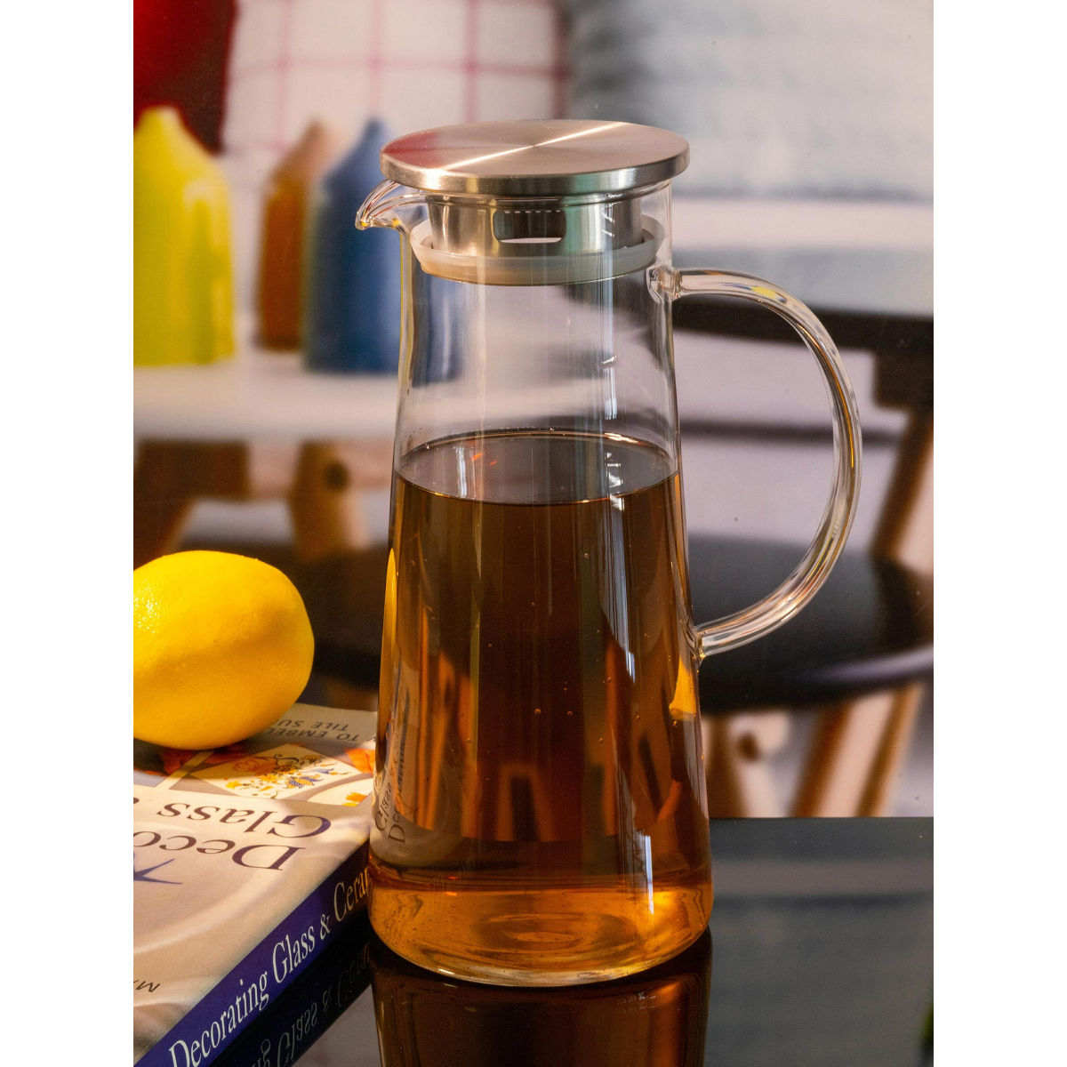 Goodhomes Glass Water Jug with Plastic Lid (Set of 2pcs) – GOOD HOMES