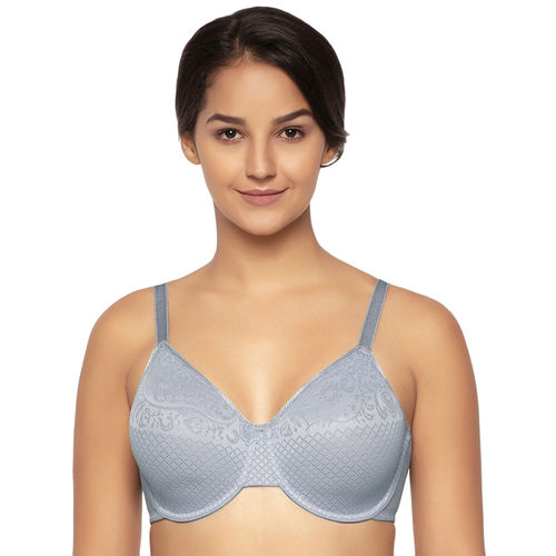 Buy Wacoal Minimizer Non Padded Underwired Lace Bra -857210 - Blue Online