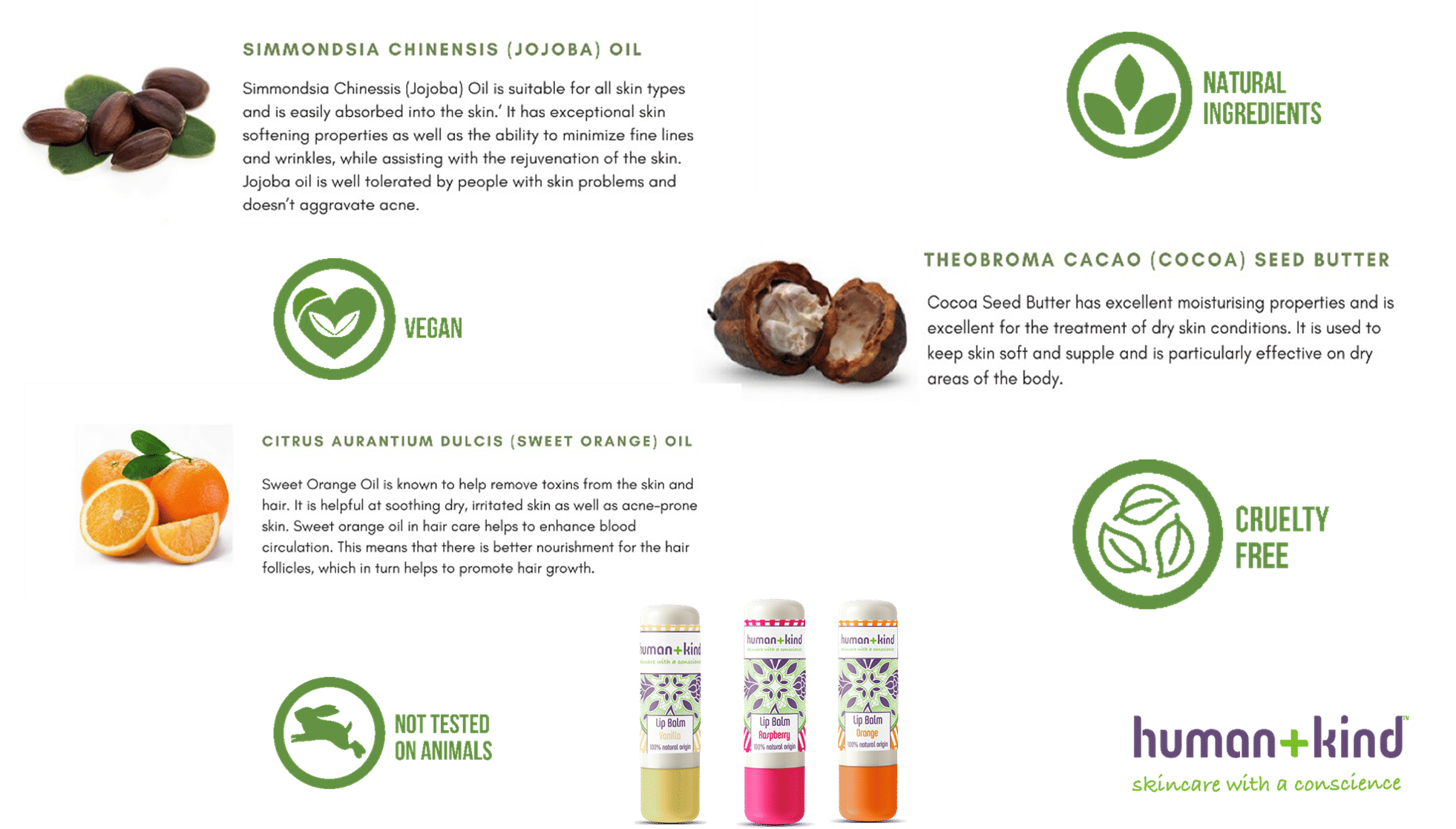 Human+Kind Lip Balm Raspberry Buy Human+Kind Lip Balm Raspberry