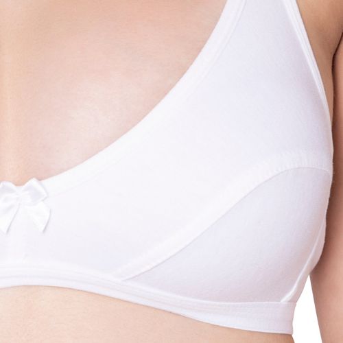 Buy Bodycare Polycotton White Color Bra 1531WW (Pack of 2) Online